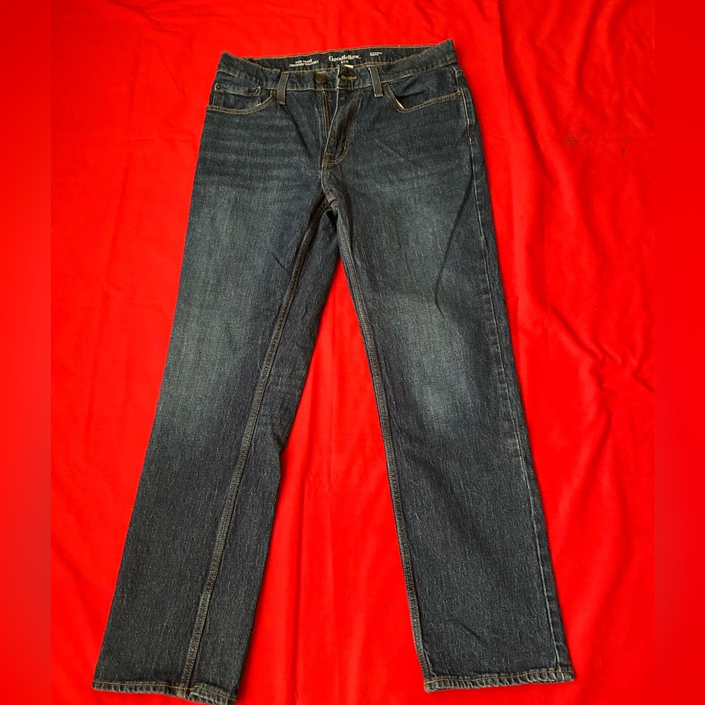 Goodfellow & Co Men's Dark Blue Straight Jeans